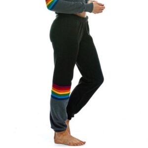 Rainbow Stitch Stripe Sweatpants